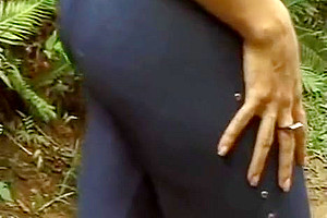 Outdoor mutual blowjob fucking in ass