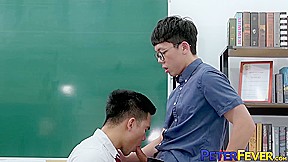 PETERFEVER Asian Teacher Barebacked By Young Hung student 18+