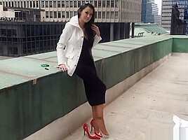 Pantyhose Smoking Footjob Handjob Public Humiliation