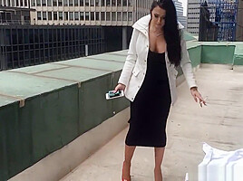 Pantyhose Smoking Footjob Handjob Public Humiliation