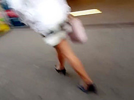 Pantyhose in miniskirts