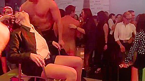 Party teens 18+ stroking cock