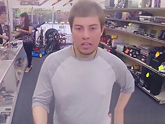 Pawning straighty cocksucked before anal