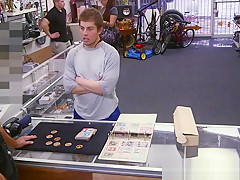 Pawning straighty cocksucked before anal