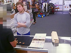 Pawning straighty cocksucked before anal