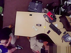 Pawning straighty cocksucked before anal