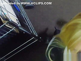 Pawnshop milf cocksucks out the back for cash
