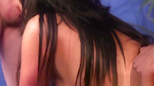 Peculiar beauty gets cum shot on her face gulping all the sperm
