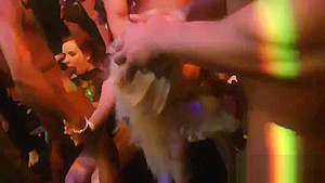 Peculiar chicks get absolutely foolish and undressed at hardcore party