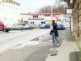 Pee Pissing Solo - Black Fox And Ani Black Fox
