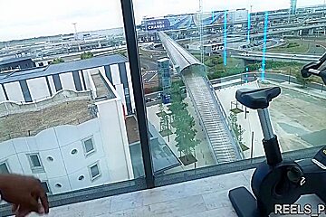 Perfect Ass Spanish Dancer Gets Fucked Hard In The Gym And At The Hotel By A Producer