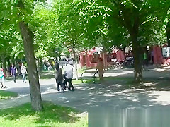 Perfect Redhead Czech Cute Walks Naked In Public Park