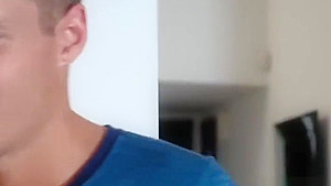 Pervy teen 18+ babysitter rides dick