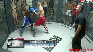 Petite Blonde teen 18+ With Small Tits Fucks In A With Boxing Ring