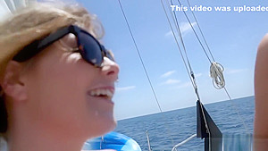 Petite teen 18+ sailors fucked by the captain on a boat