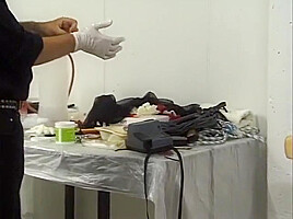 Policeman Searches With His Hand In Her Vagina