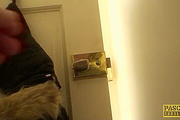 Posh british skank doggystyled after messy bj