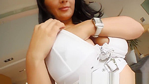 Prime Cups Busty lust object gets hooters hosed sticky white
