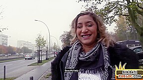 Public Euro MILF POV fucked by date in abandoned building