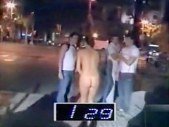 Public nudity game show with Japanese girls