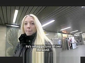 PublicAgent Pale Skinny Mina stretches her pussy to take my big cock