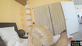 Pulled pov babe bent over and fucked