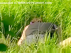 Pussy eating in public park
