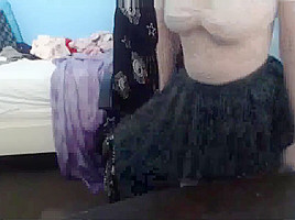 Real Amateur Brunette teen 18+ Fingering On Chair