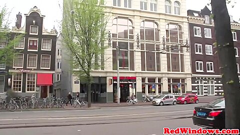 Real Amsterdam Hooker Drenched With Jizz