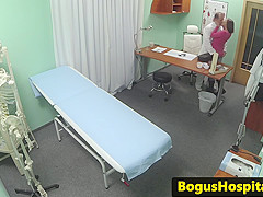 Real amateur licked out by her doctor