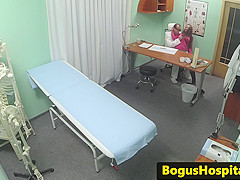 Real amateur licked out by her doctor