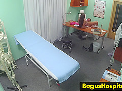 Real amateur licked out by her doctor
