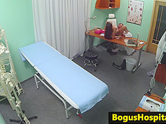 Real amateur licked out by her doctor