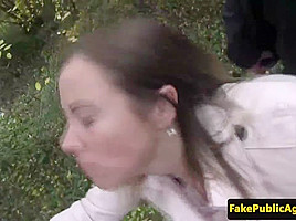 Real pickedup czech beauty banged outdoors