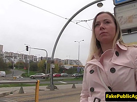 Real pickedup czech beauty banged outdoors