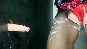 Redhead Bukkake Solo Euro At The Gloryhole In High Def