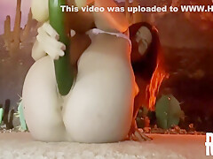 Redhead Rides A Long Cucumber 11 Min