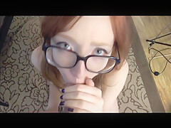 Redhead teen 18+ With Glasses Pov Bj