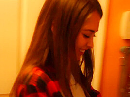 Riley Reid - Lucky Stranger Smokes And Gets Dick Sucked By