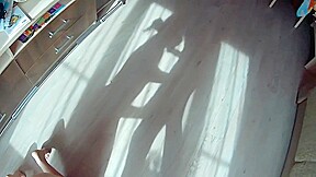 Russian Sex With Hot Blonde Neighbor And Wife Out