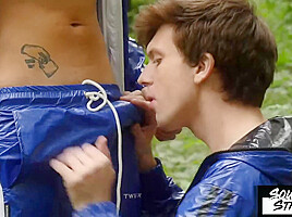 SOUTHERNSTROKES Andy Reyes Fucked Josh Cavalin Outdoors