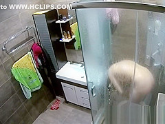 Sasha takes a shower after sex with peter : (shower) RealLife