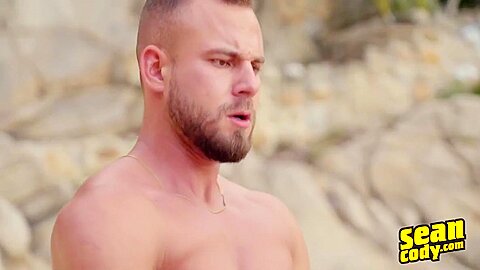 Sean Cody - Outdoor Beach Bang With Muscular Dudes That Cum