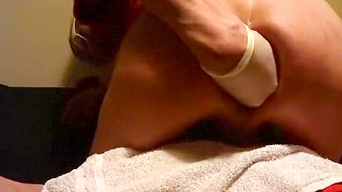 Self fisting jerking and no hands prostate milking twice