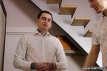 Sell Your GF - Bernie Svintis - Hot blonde fucking for bf debt