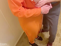 Sexy Foot Fetish Girl Prisoner Slave Arrested By Nylon Sissy Pantyhose Cuffed Handjob