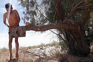 Sexy Shemale Likes To Ride Thick Bare Trunk In Heels