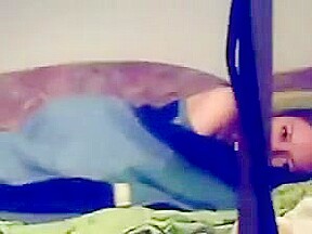 Sexy junior couple have missionary sex and he inside her