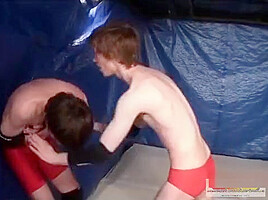 Sexy wrestling match