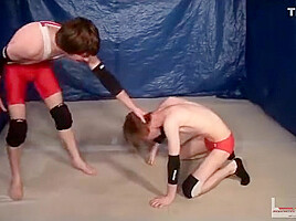 Sexy wrestling match